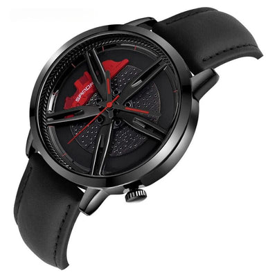 Rotating Hub Dial Quartz Ur