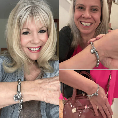 Opmuntrende Chunky Armbånd | Hvidguld 18k