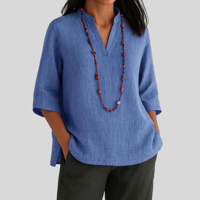 Luna – Linned bluse med afslappet elegance