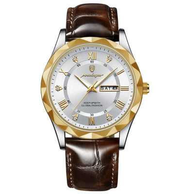 Luksus Læderrem Quartz Ur