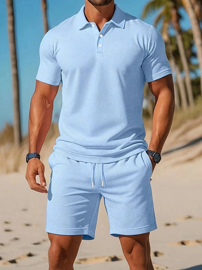 Aiden - Deluxe Polo og Matchende Shorts Sæt