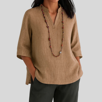 Luna – Linned bluse med afslappet elegance