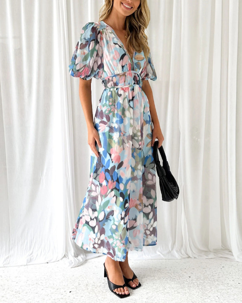 Carlotta™ | Elegant Blomsterkjole