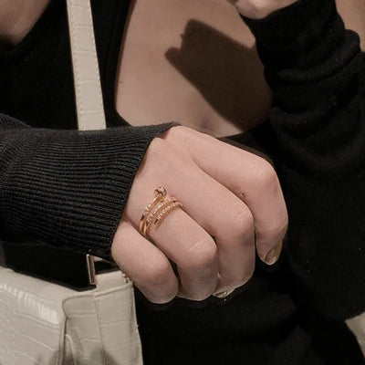 Justerbar Ring Ateny | 18K Guld