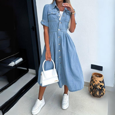 Alissa™ | Trendy Denim Kjole - DK