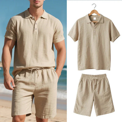 Achille - Polo og Shorts Todelt Linnedsæt