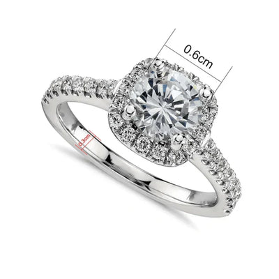 Zinnia Valeriani Ring | Hvidguld