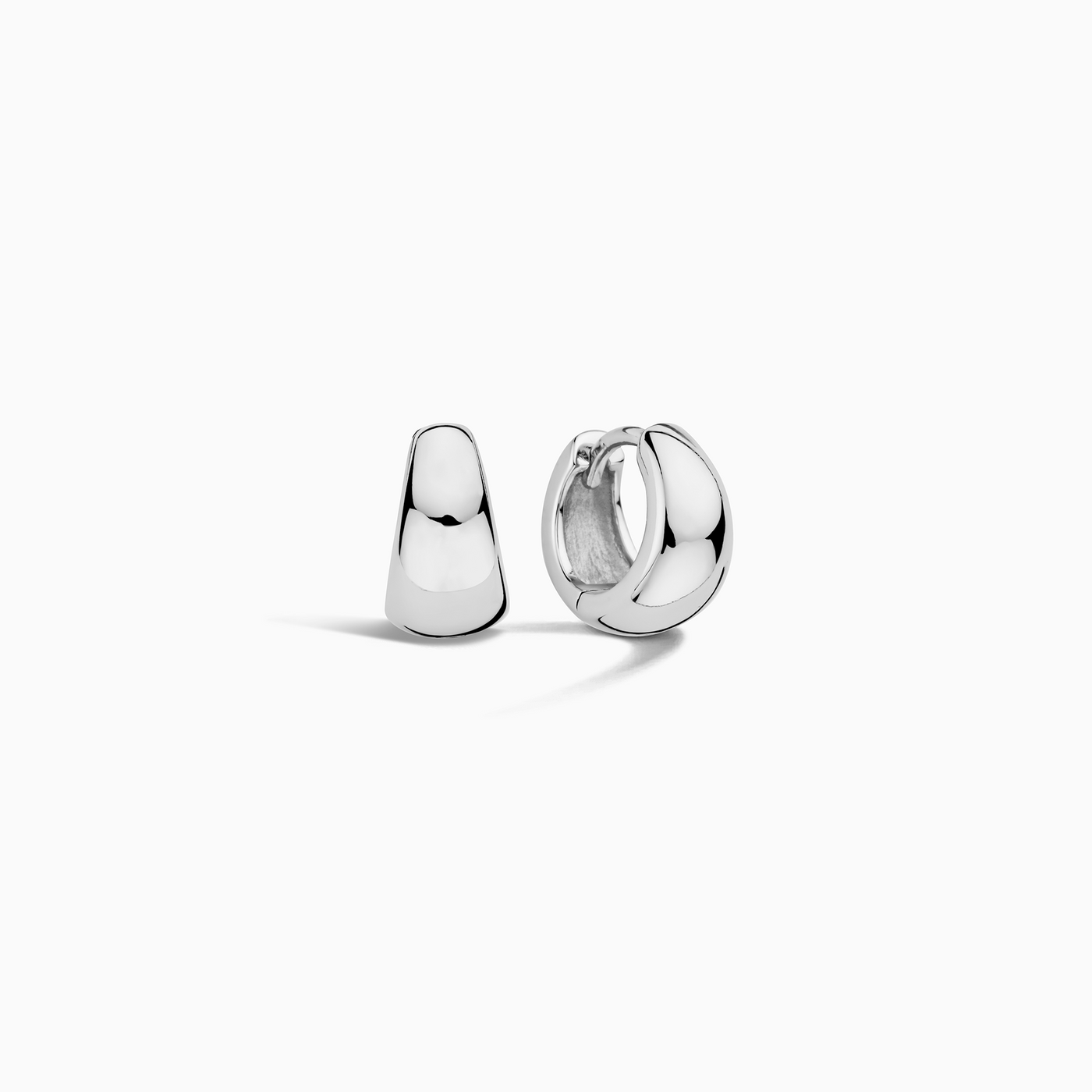 Rue Mini Hoops | Hvid Guld 18k
