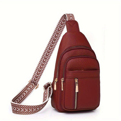 Hazel Vintage Chest Crossbody Taske
