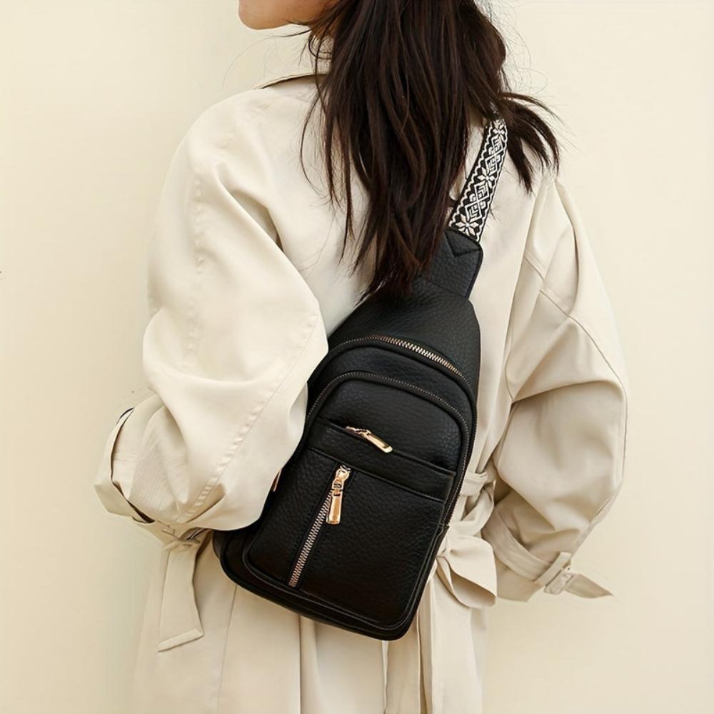 Hazel Vintage Chest Crossbody Taske