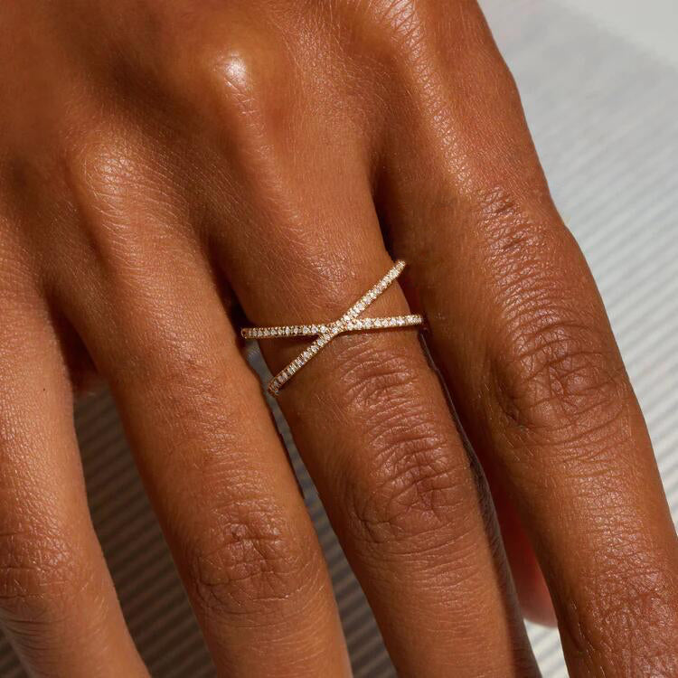 Korsring Nia Gold Diamant | 18k Guld