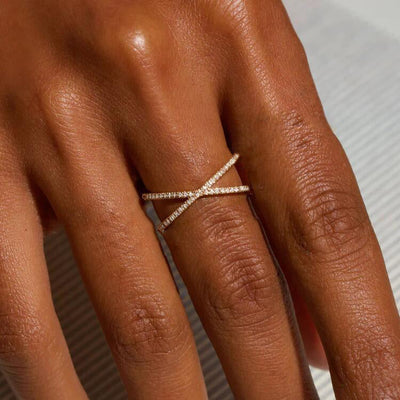 Korsring Nia Gold Diamant | 18k Guld