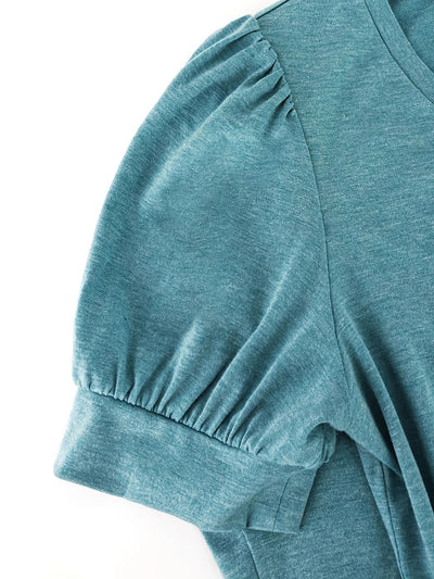 Åndbar T-shirt i Bomuld med Petalærmer