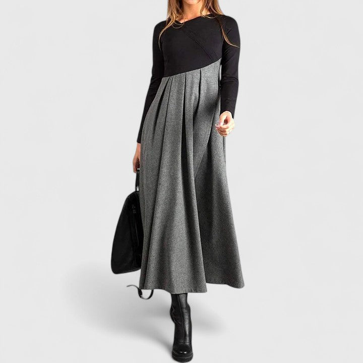 Janet | Elegant Langærmet Maxi Kjole