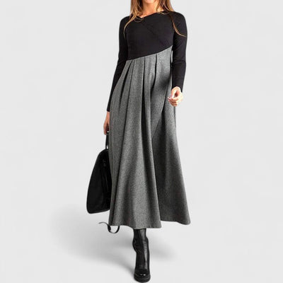 Janet | Elegant Langærmet Maxi Kjole