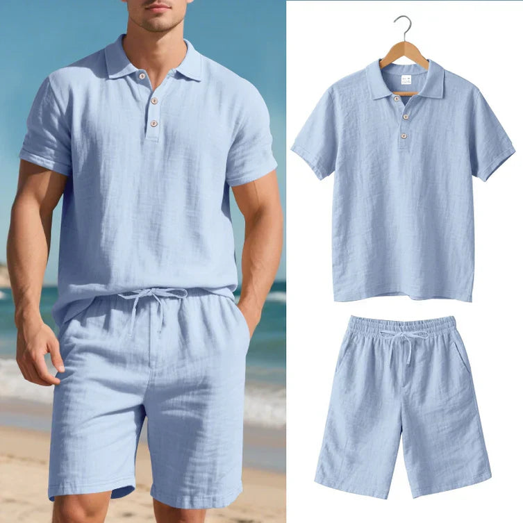 Achille - Polo og Shorts Todelt Linnedsæt
