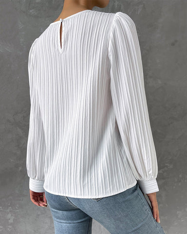 Elegant Top med Lanterneærmer