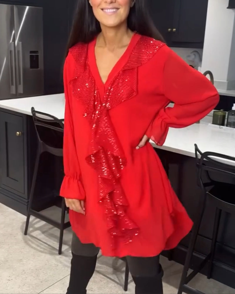 Olsens® | Stilfuld Bluse med Ruffles