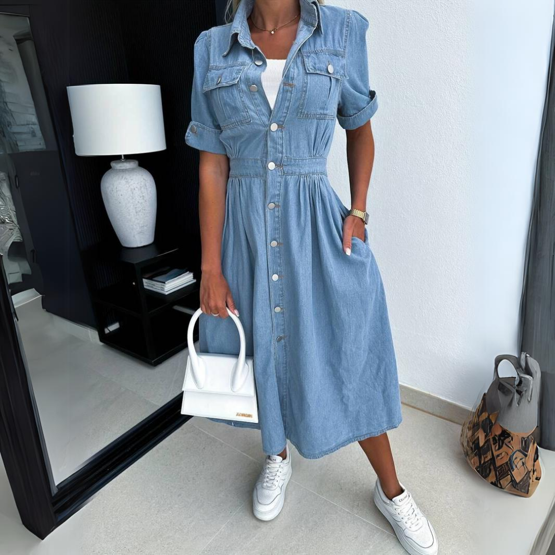 Alissa™ | Trendy Denim Kjole - DK