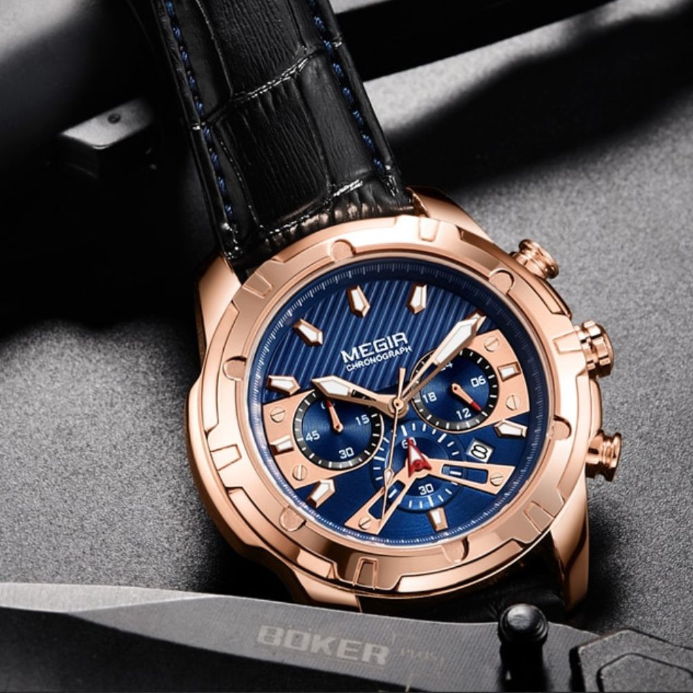 Luksus Militær Chronograph Sportsur