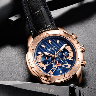 Luksus Militær Chronograph Sportsur