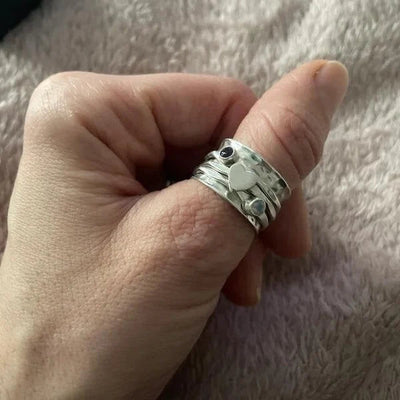 Håndlavet Hjerte Spinner Ring