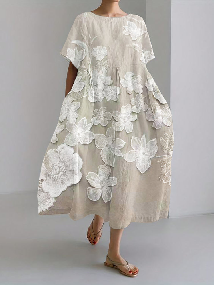 Cirelle™ - Elegant Blomstret Kjole