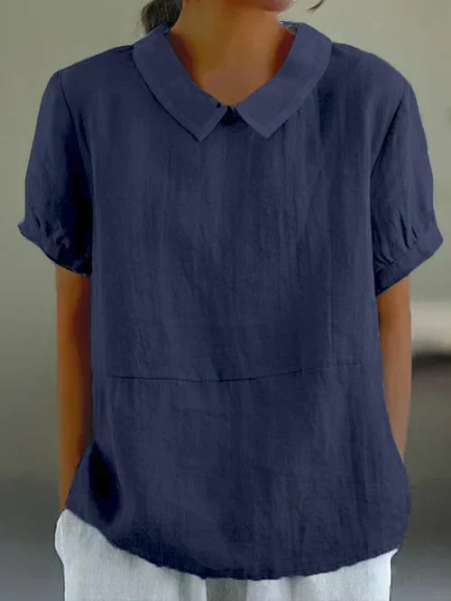 Amalie | Komfortabel bluse med krave - DK