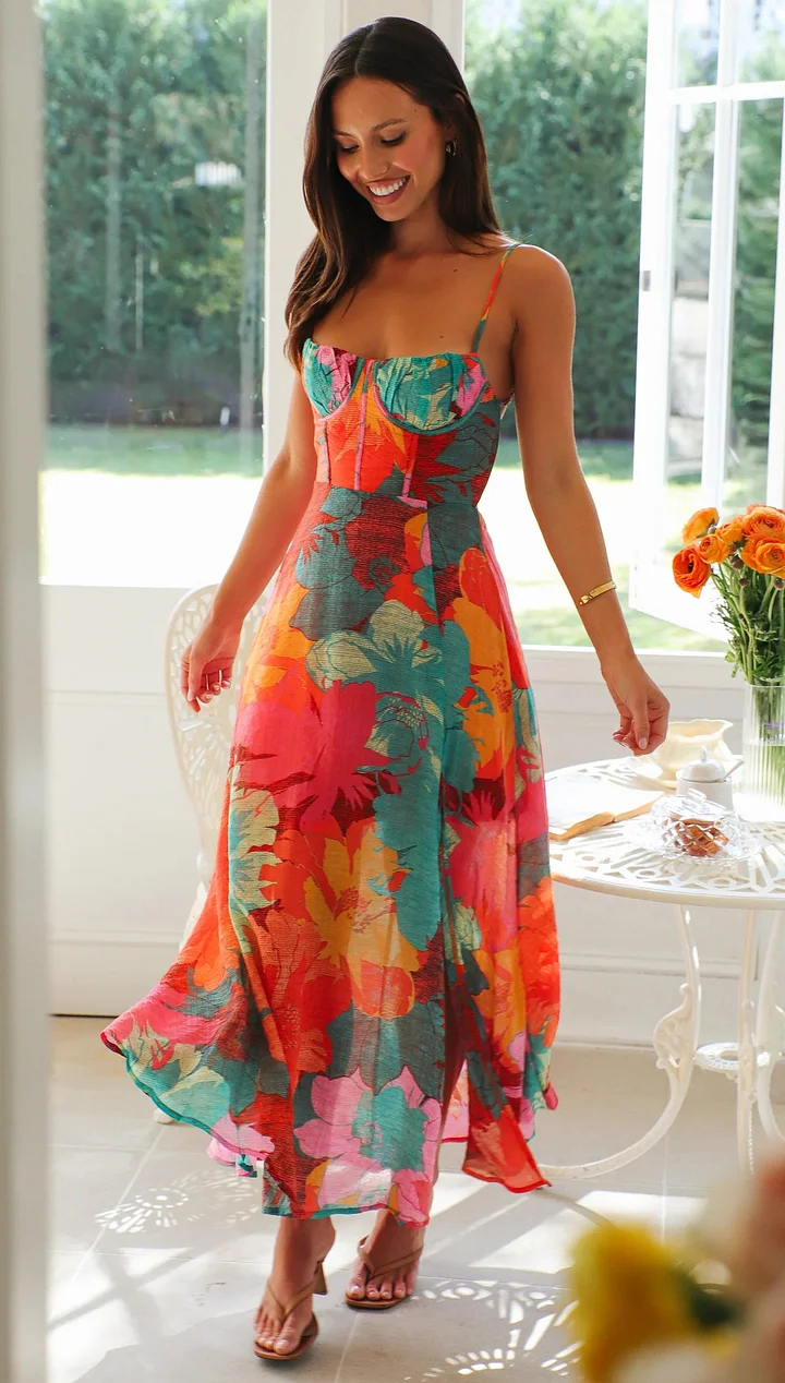 Selena | Forførende Blomsterprint Kjole