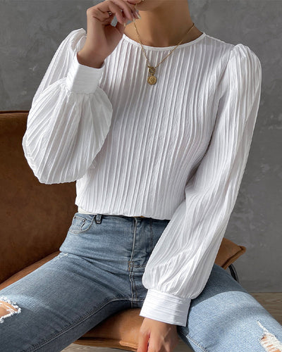 Elegant Top med Lanterneærmer