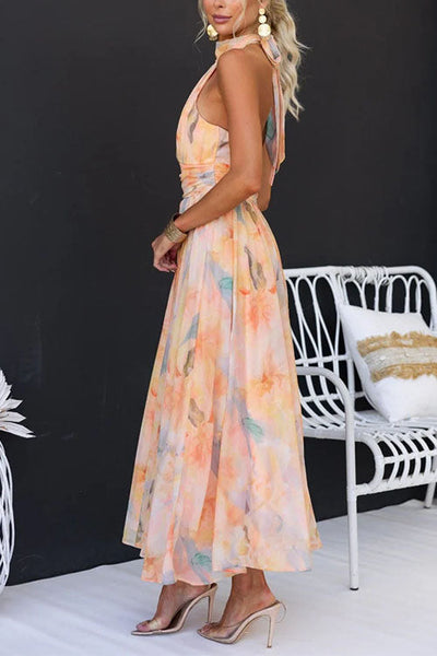 Eliva | Elegant Sommerkjole med Åben Ryg