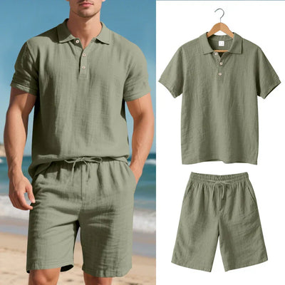 Achille - Polo og Shorts Todelt Linnedsæt