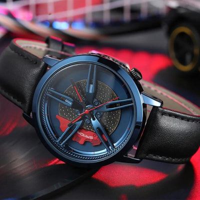 Rotating Hub Dial Quartz Ur