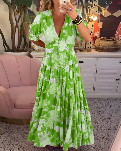Sarah | Luftigt sommerkjole med floral note
