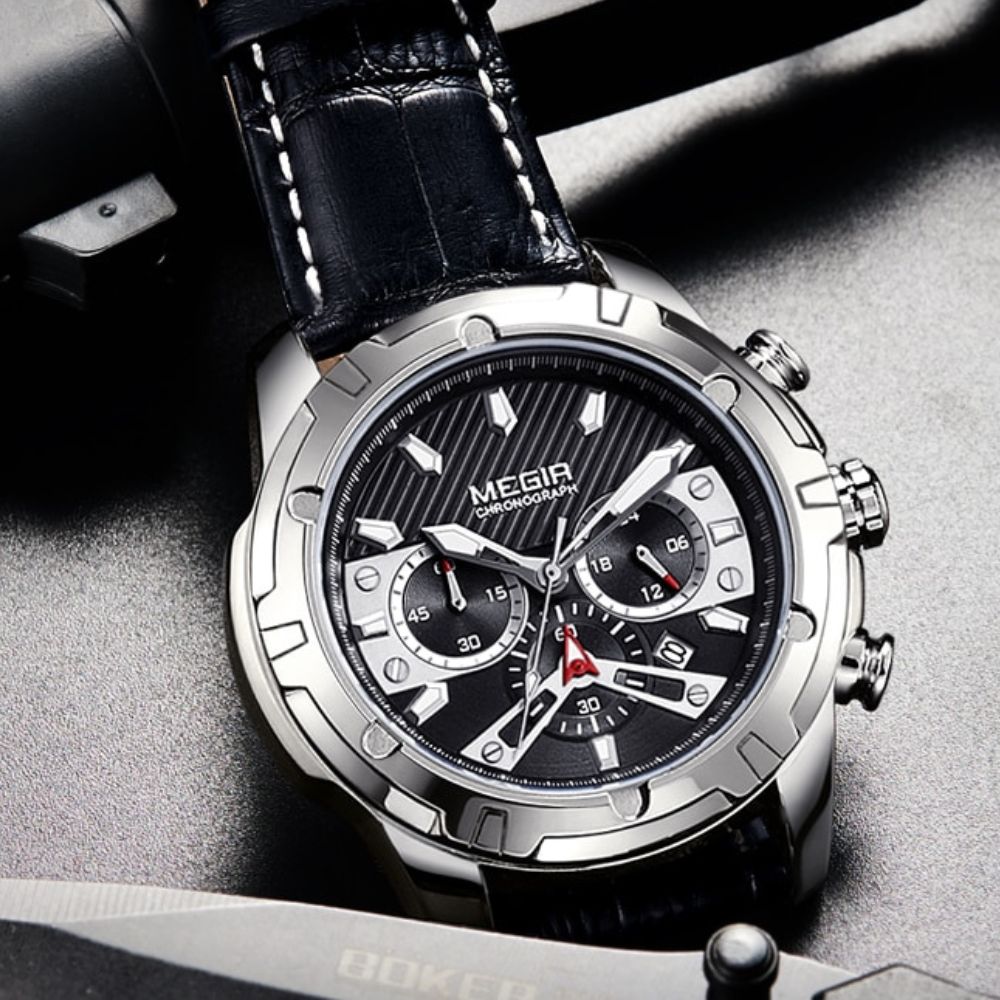 Luksus Militær Chronograph Sportsur