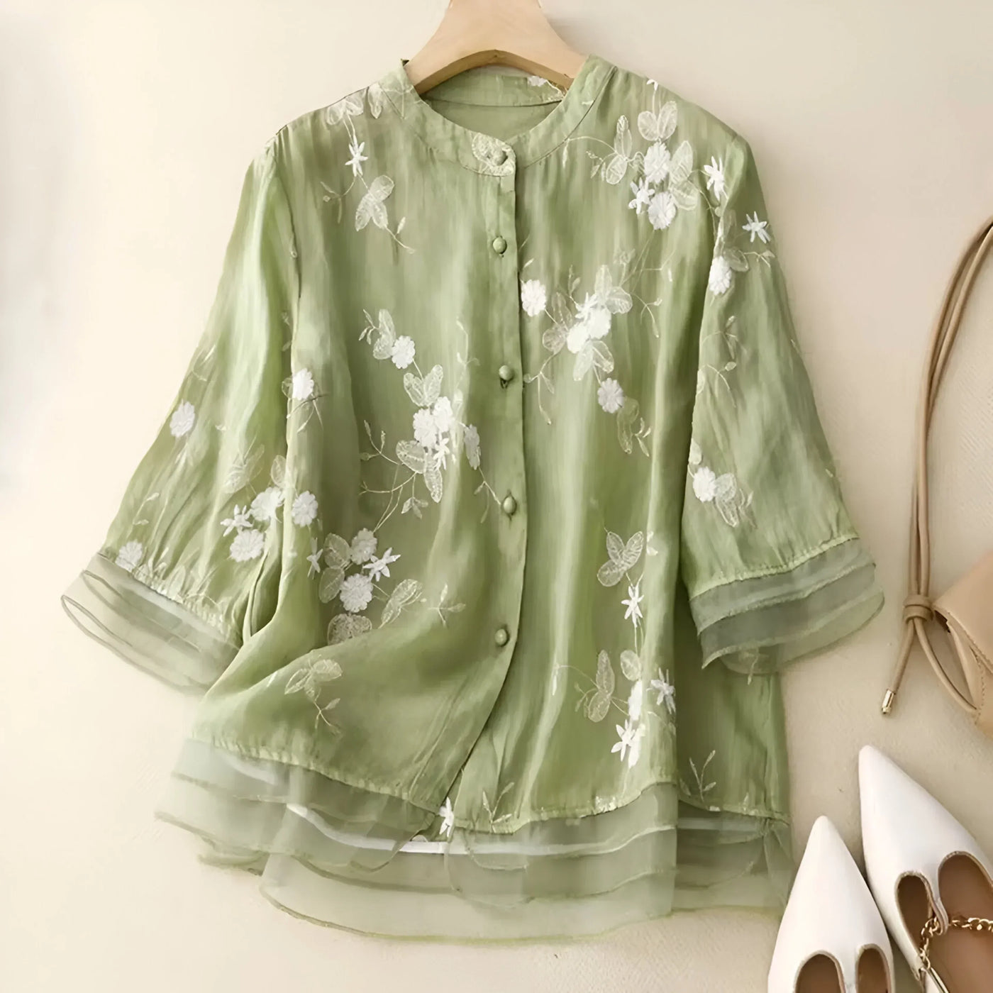 Emma – Let og Elegant Bomuldsbluse - DK