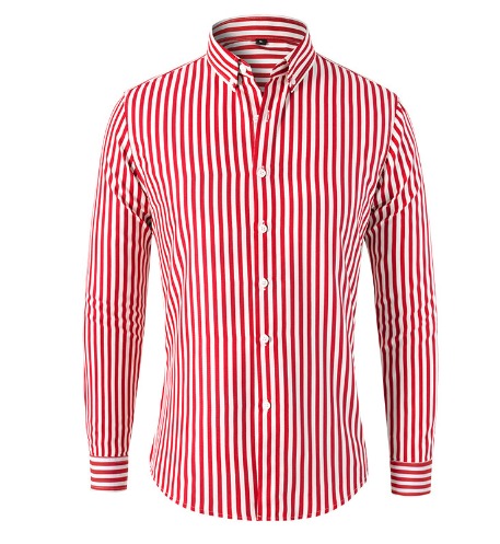 Mormon - Casual Stribet Button-Up Skjorte