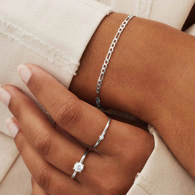 Neris Alaine Armbånd | Hvidguld 14k