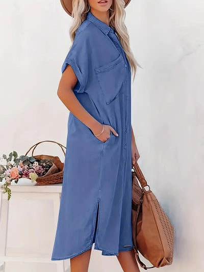 Nina™ | Hemdkleid mit festen Taschen