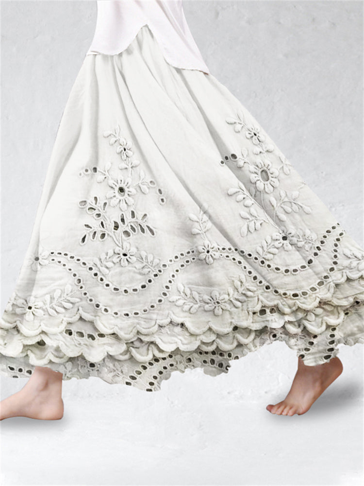 Aurette™ - Boho Trykt Nederdel