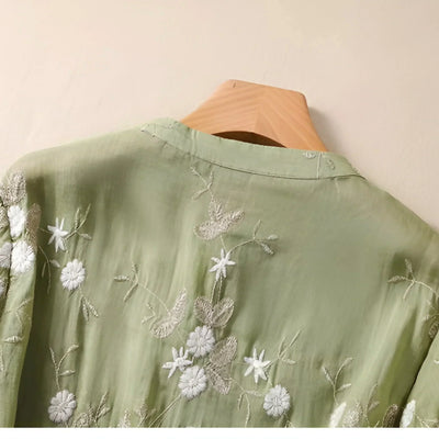 Emma – Let og Elegant Bomuldsbluse - DK