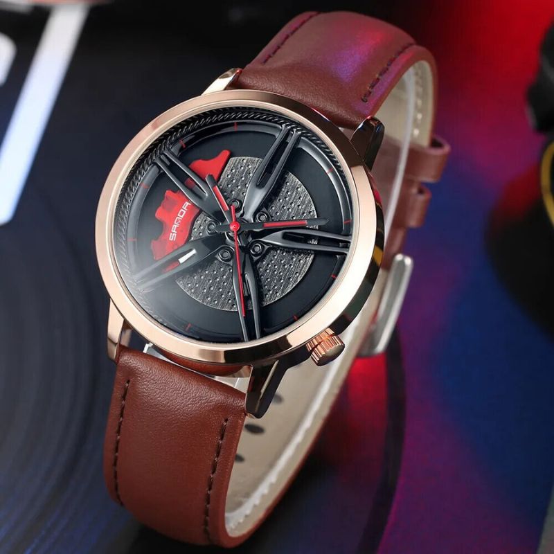 Rotating Hub Dial Quartz Ur