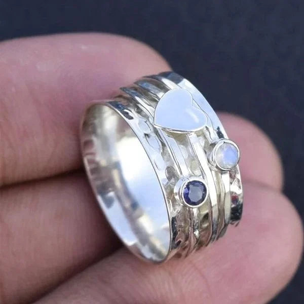 Håndlavet Hjerte Spinner Ring