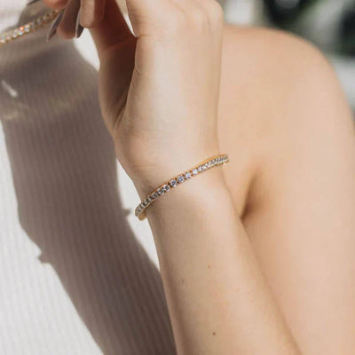 Tennisarmbånd Lillian | 18k Guld