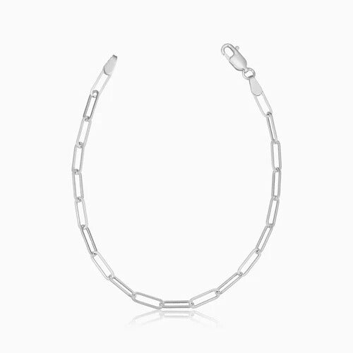 Venezia Link Armbånd | Hvidguld 14k