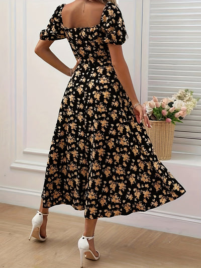 Rosea Feminine Floral Kjole