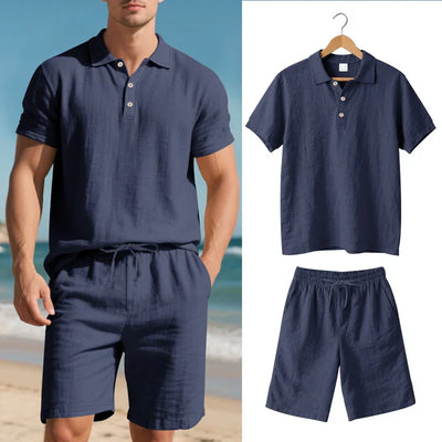 Achille - Polo og Shorts Todelt Linnedsæt