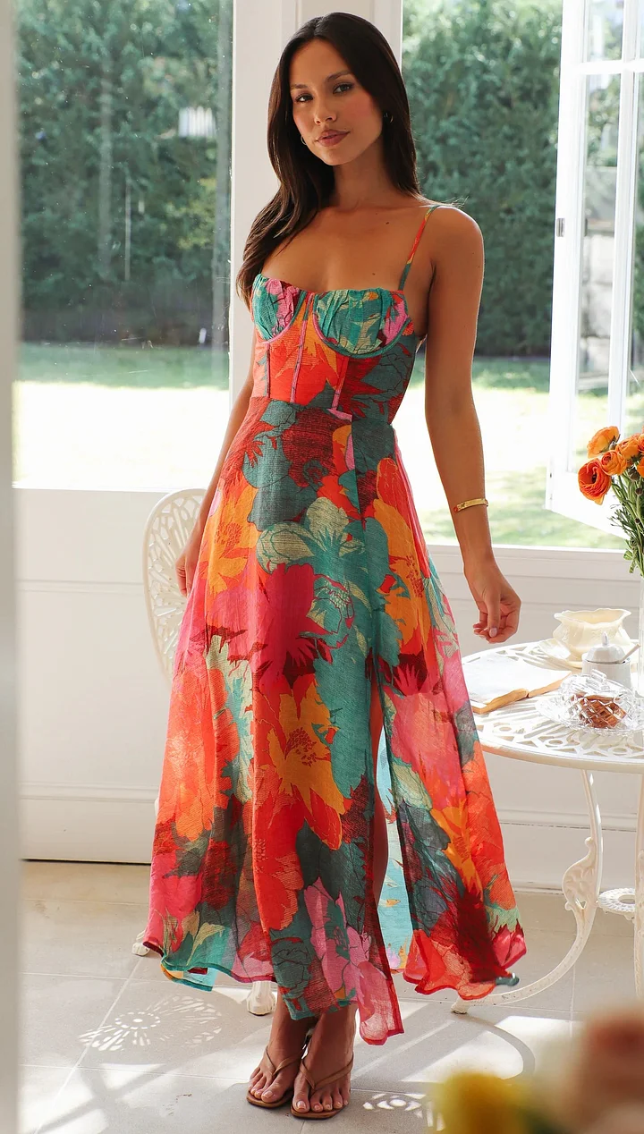 Selena | Forførende Blomsterprint Kjole
