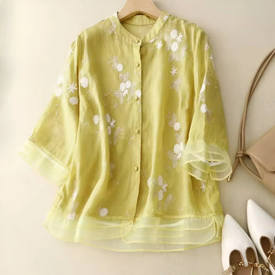 Emma – Let og Elegant Bomuldsbluse - DK