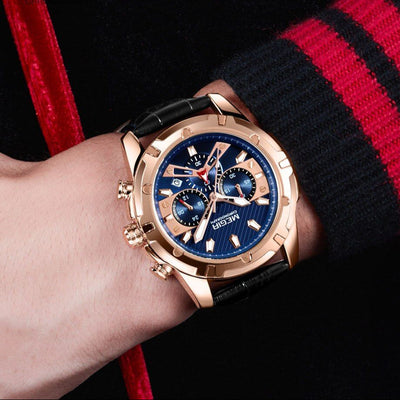 Luksus Militær Chronograph Sportsur